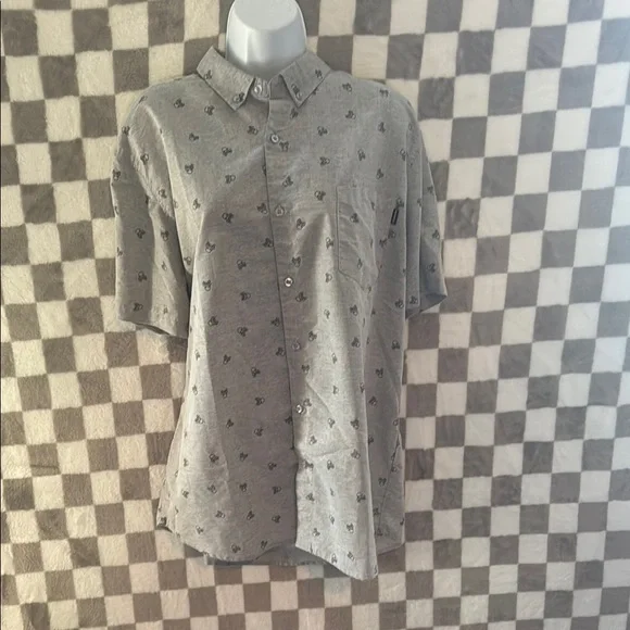 Molokai Surf Co Melting Ying Yang Button Down Dress Shirt Size Xl/Extra Large - Picture 2 of 11